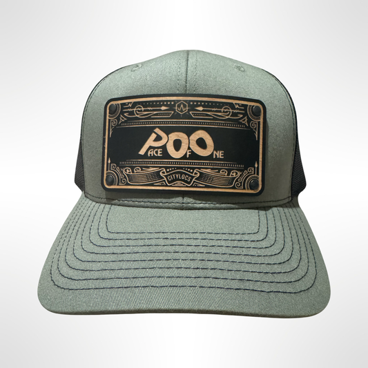 Forest Green Trucker Wooden Face Mesh Back - Pace-Of-One