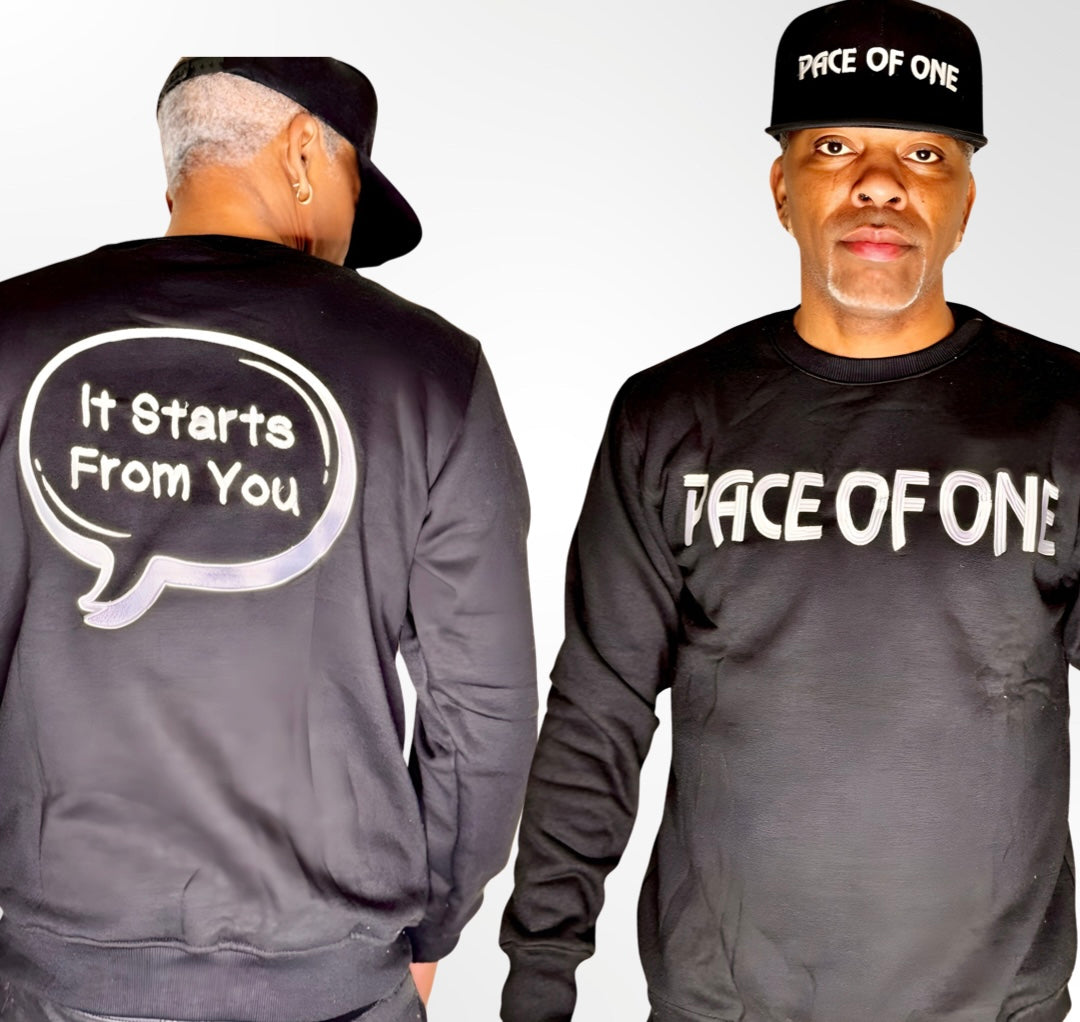 Signature Pace Of One Crew Neck Sweater - Pace-Of-One