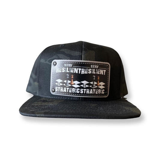 Black Camo Resilient SnapBack - Pace-Of-One