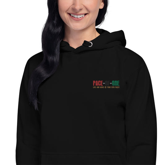 Embroidery Pace-Of-One Unisex Hoodie - Pace-Of-One