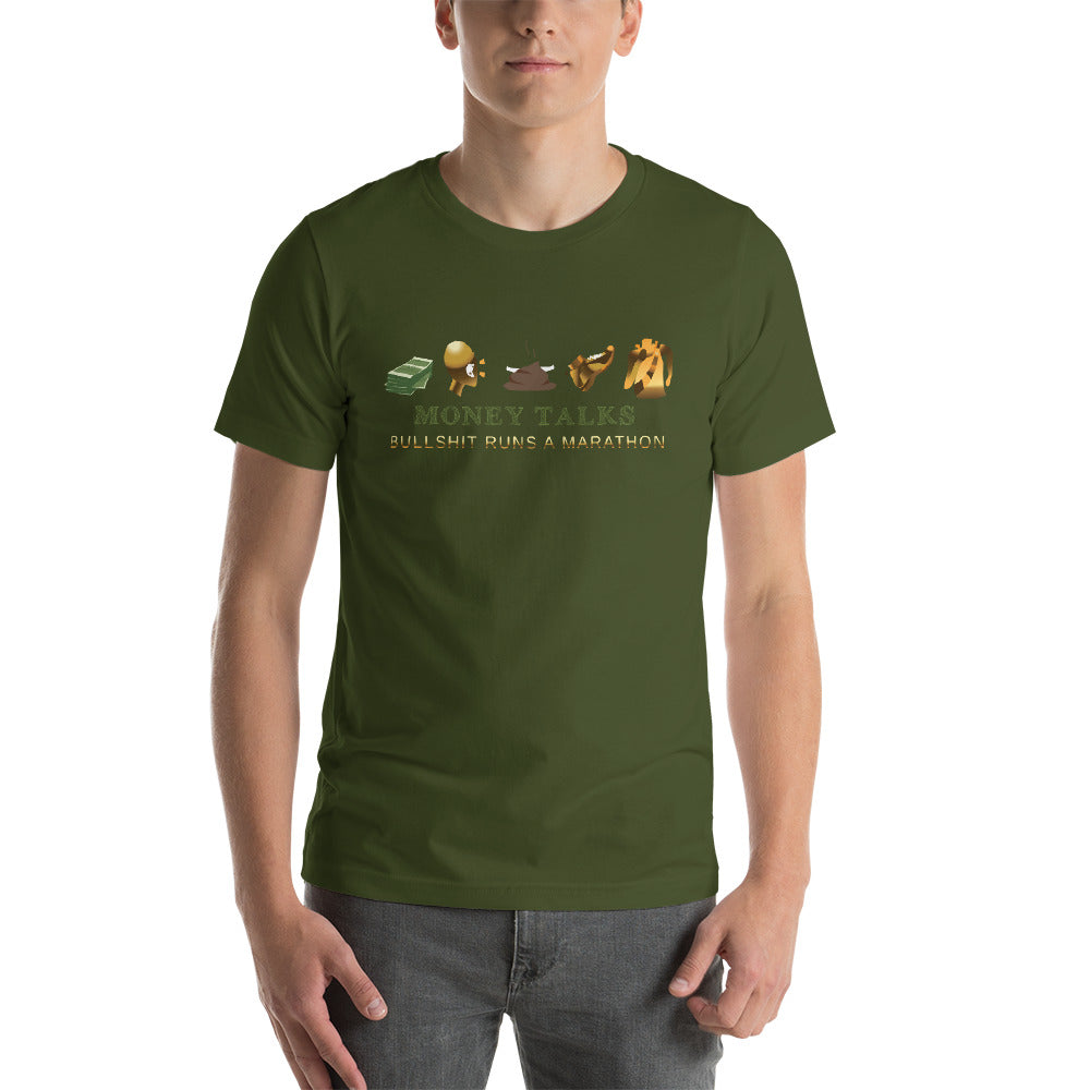 Money talks Short-Sleeve Unisex T-Shirt - Pace-Of-One