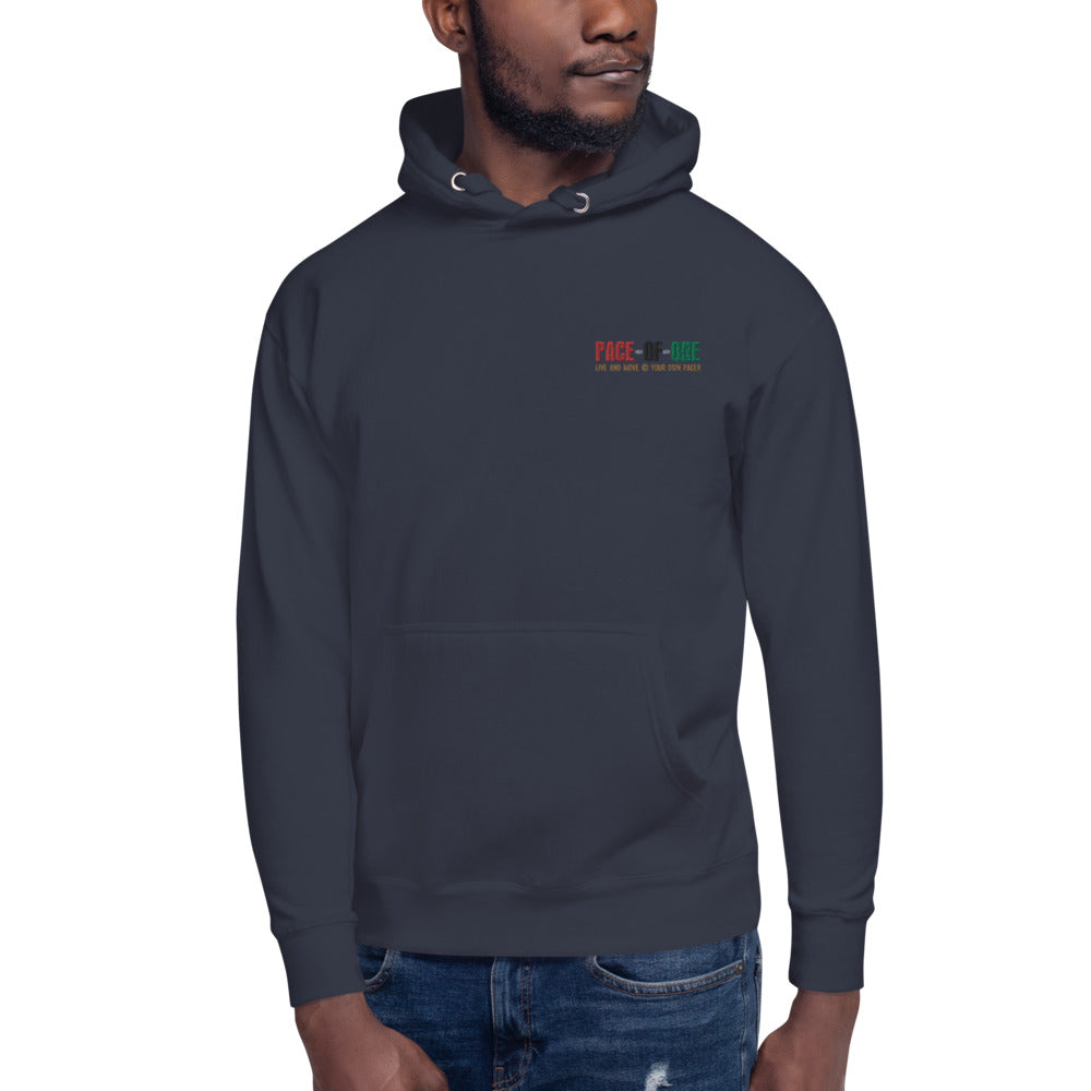 Embroidery Pace-Of-One Unisex Hoodie - Pace-Of-One