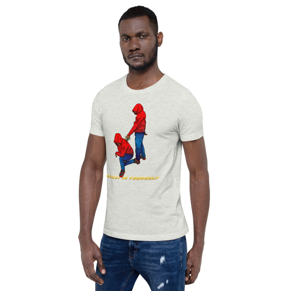 Invest in yourself (Male version ) Short-Sleeve Unisex T-Shirt - Pace-Of-One