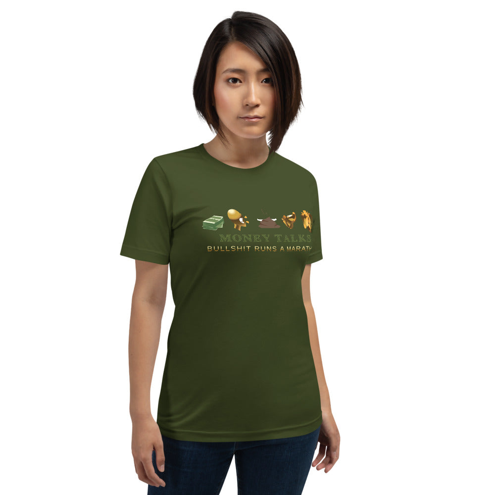 Money talks Short-Sleeve Unisex T-Shirt - Pace-Of-One