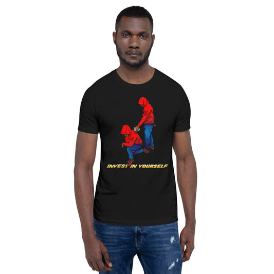 Invest in yourself (Male version ) Short-Sleeve Unisex T-Shirt - Pace-Of-One