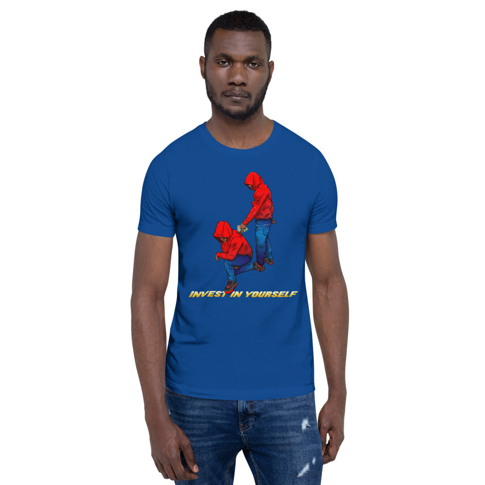Invest in yourself (Male version ) Short-Sleeve Unisex T-Shirt - Pace-Of-One
