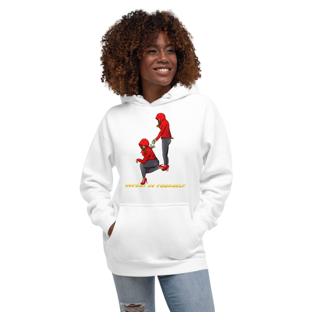 Invest in yourself(Female version) Unisex Hoodie - Pace-Of-One