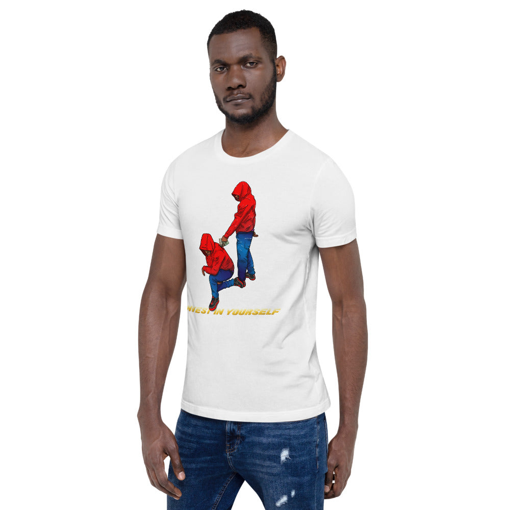 Invest in yourself (Male version ) Short-Sleeve Unisex T-Shirt - Pace-Of-One