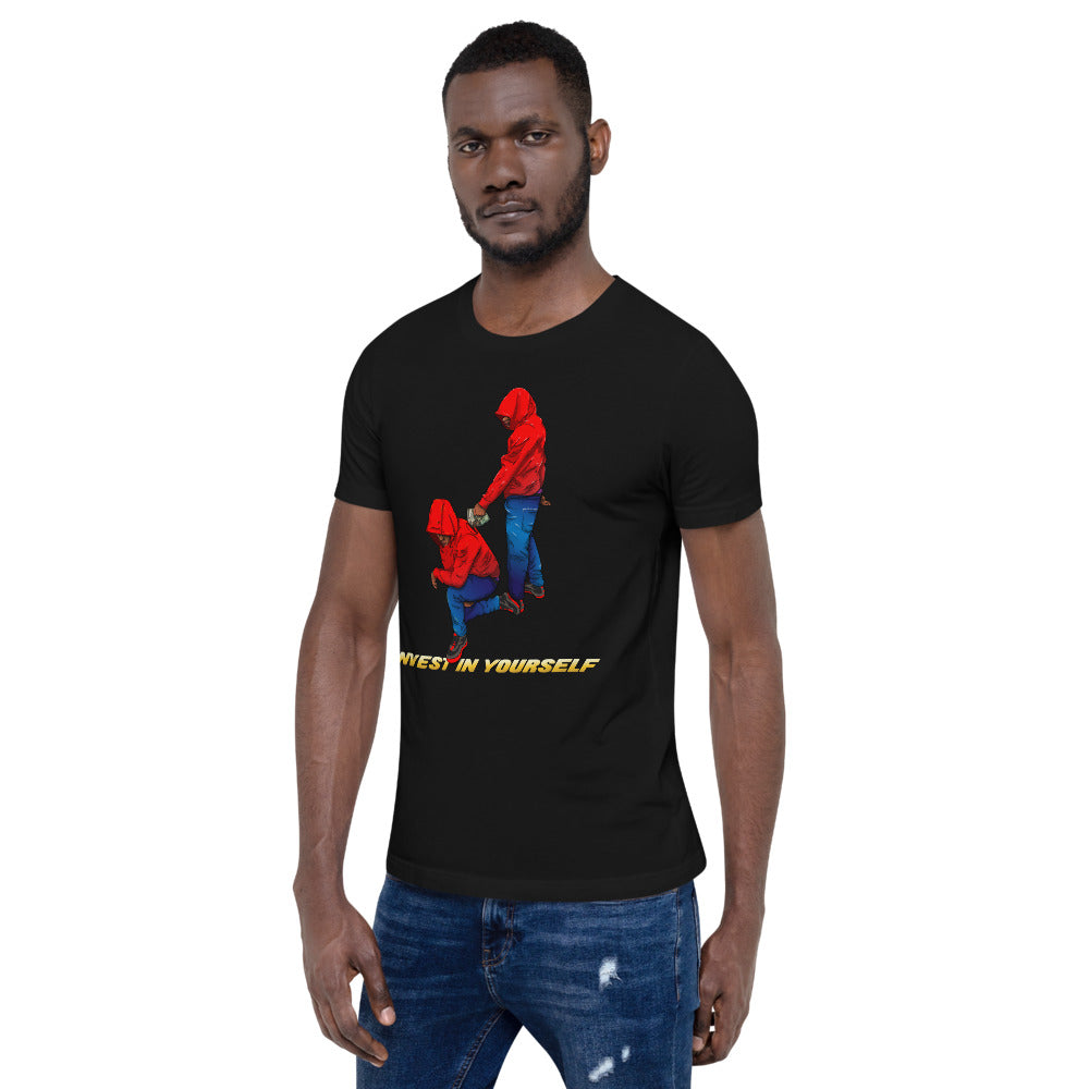 Invest in yourself (Male version ) Short-Sleeve Unisex T-Shirt - Pace-Of-One