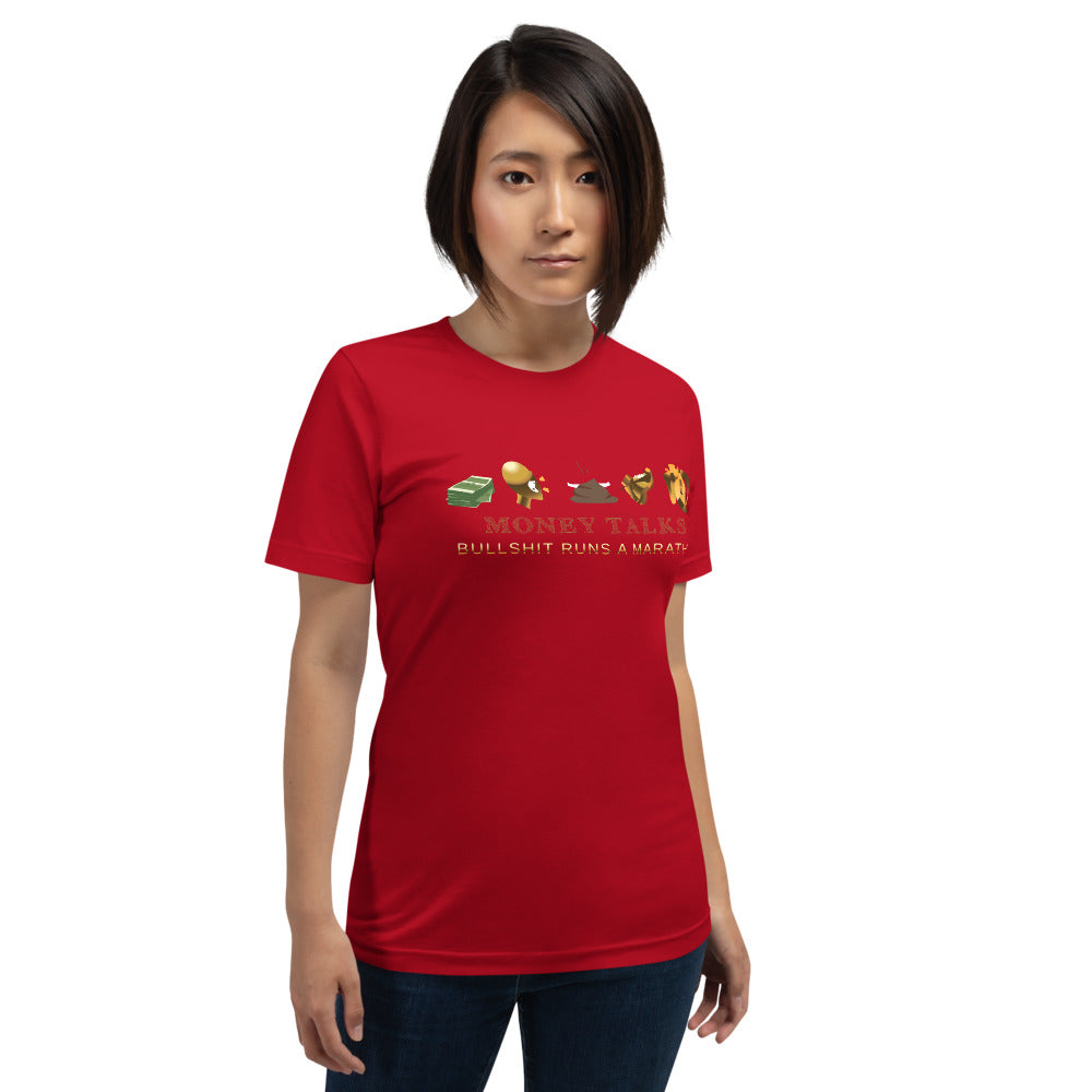 Money talks Short-Sleeve Unisex T-Shirt - Pace-Of-One