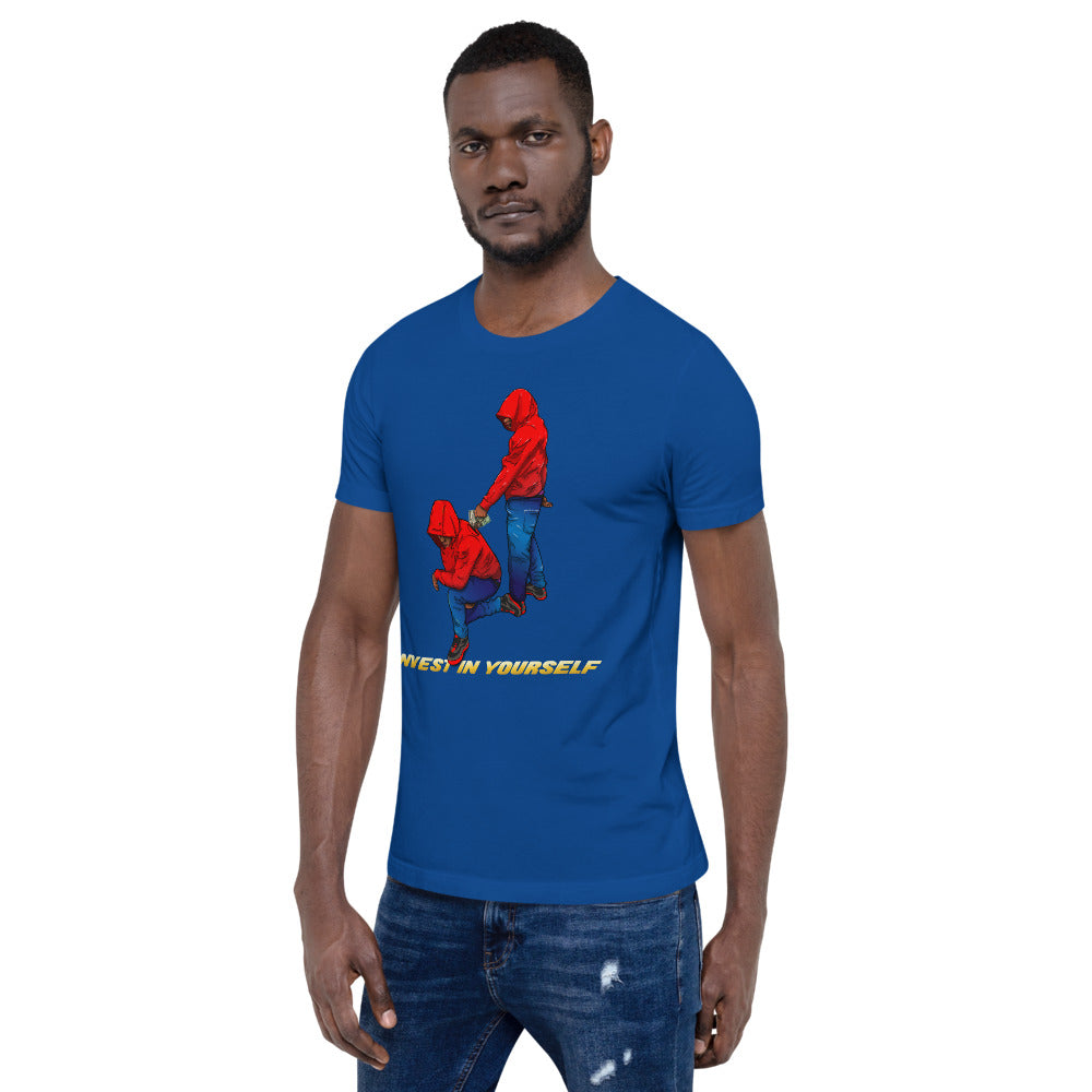 Invest in yourself (Male version ) Short-Sleeve Unisex T-Shirt - Pace-Of-One