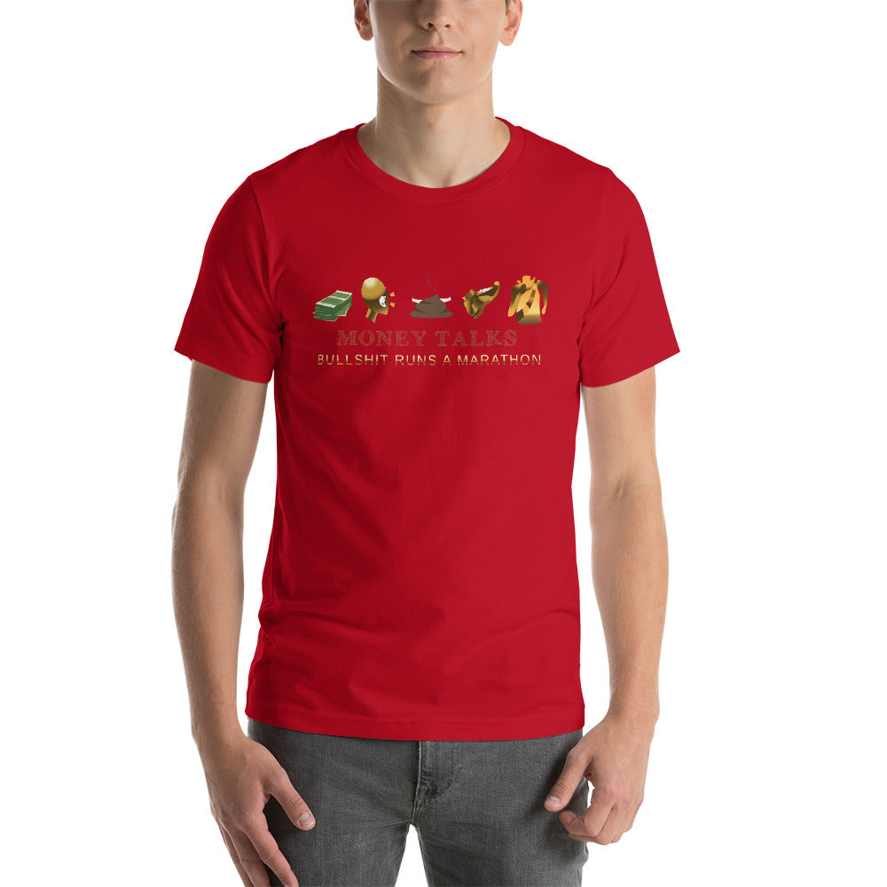 Money talks Short-Sleeve Unisex T-Shirt - Pace-Of-One