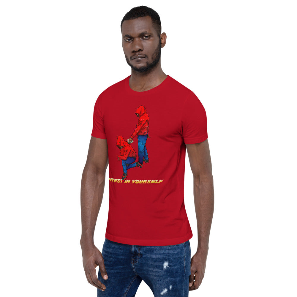 Invest in yourself (Male version ) Short-Sleeve Unisex T-Shirt - Pace-Of-One