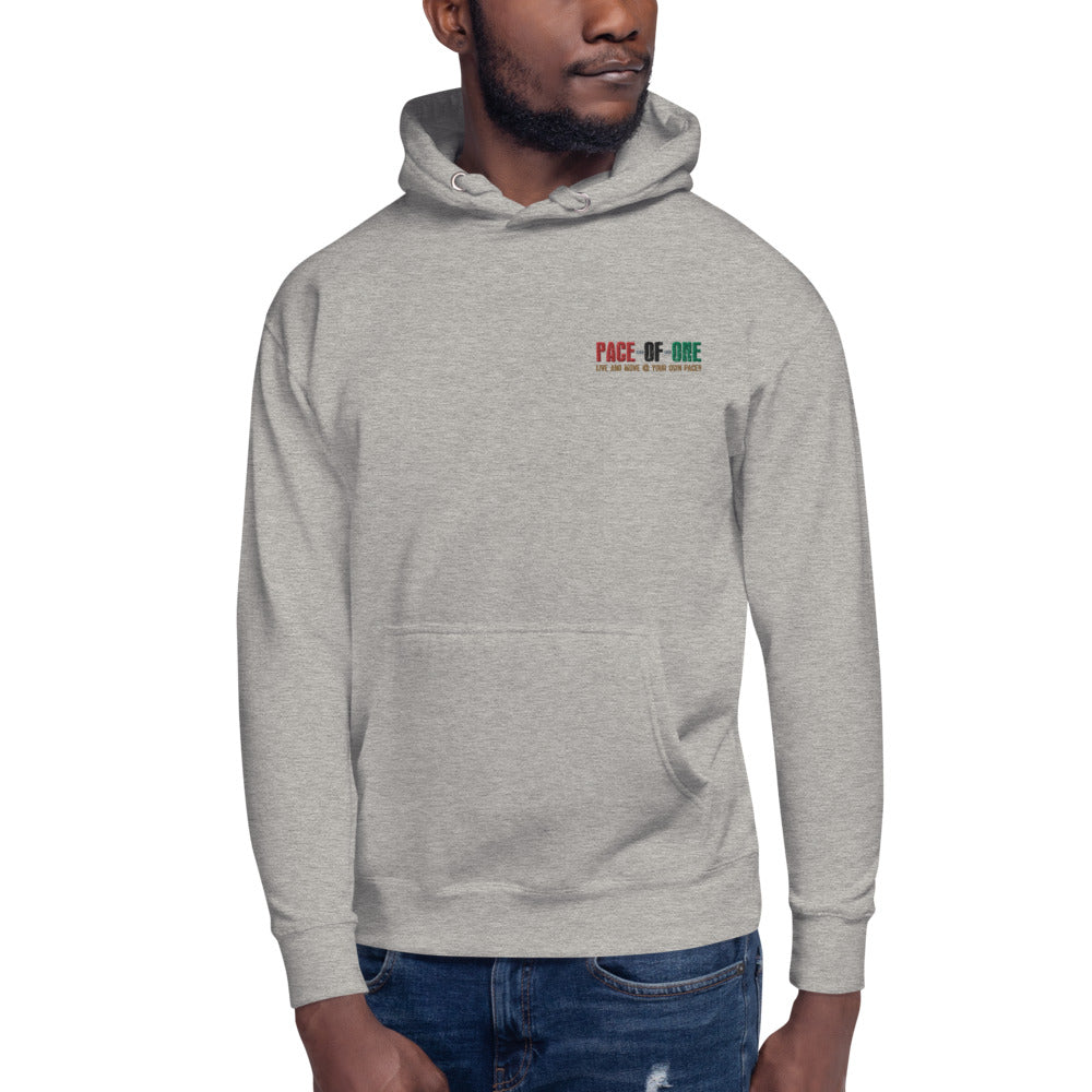 Embroidery Pace-Of-One Unisex Hoodie - Pace-Of-One