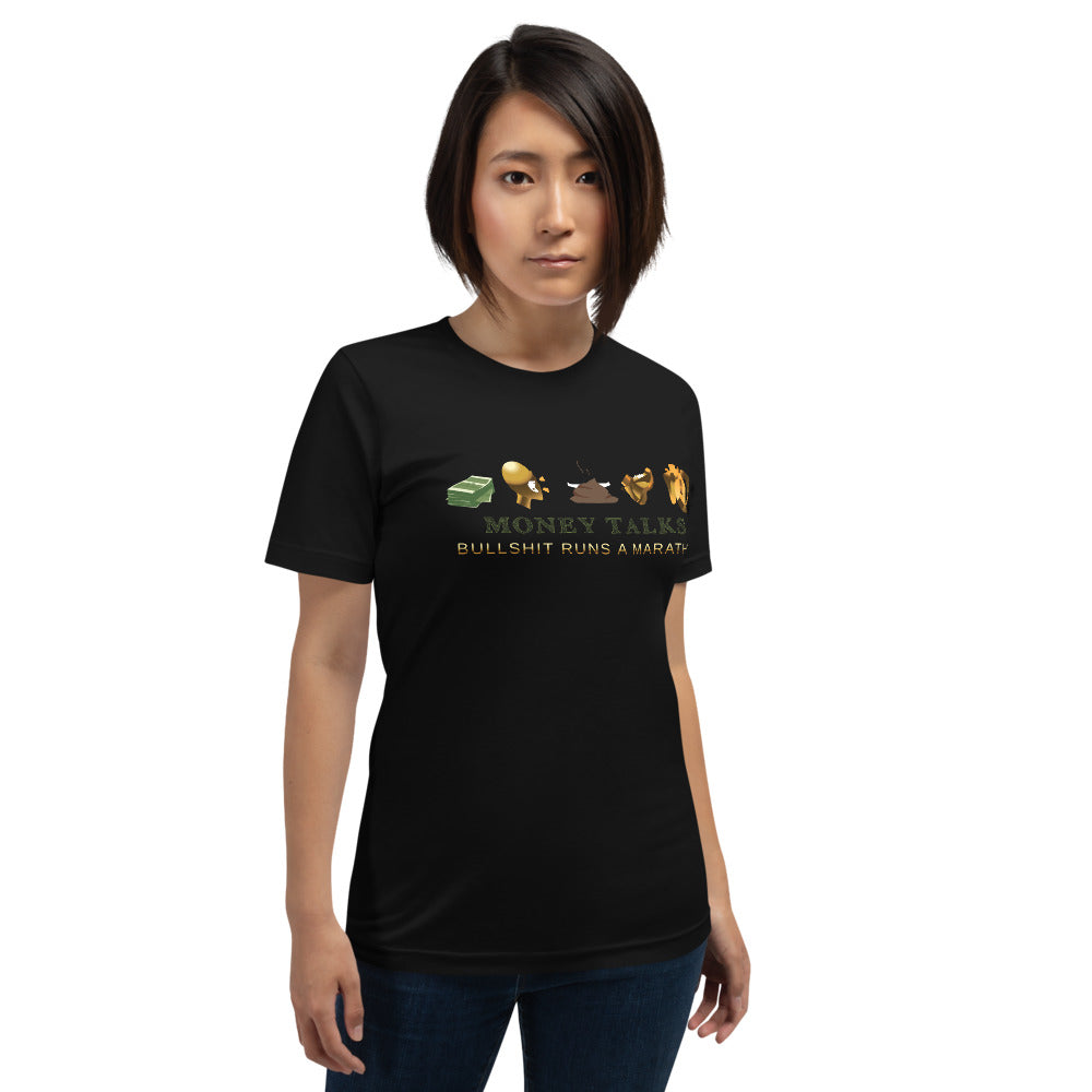Money talks Short-Sleeve Unisex T-Shirt - Pace-Of-One