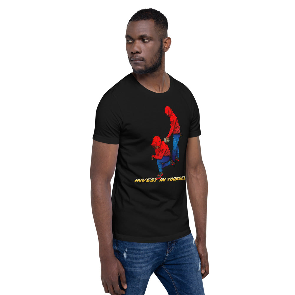 Invest in yourself (Male version ) Short-Sleeve Unisex T-Shirt - Pace-Of-One