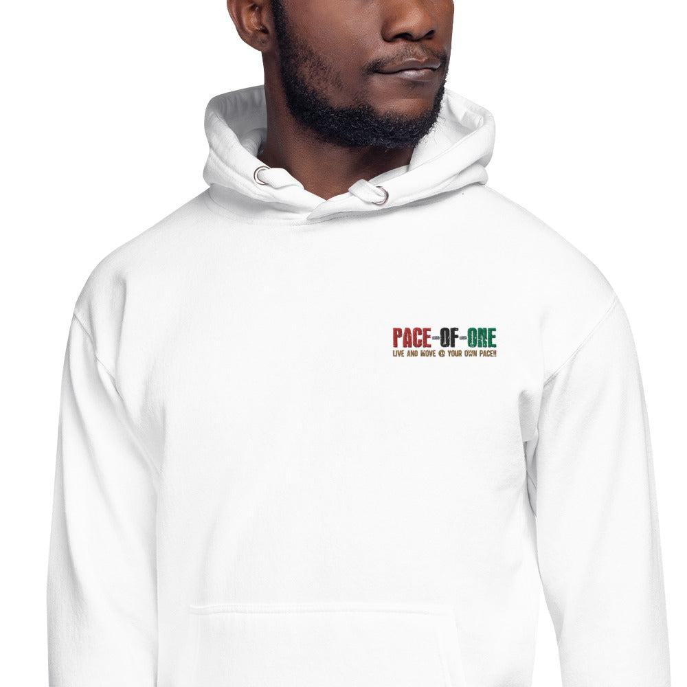 Embroidery Pace-Of-One Unisex Hoodie - Pace-Of-One