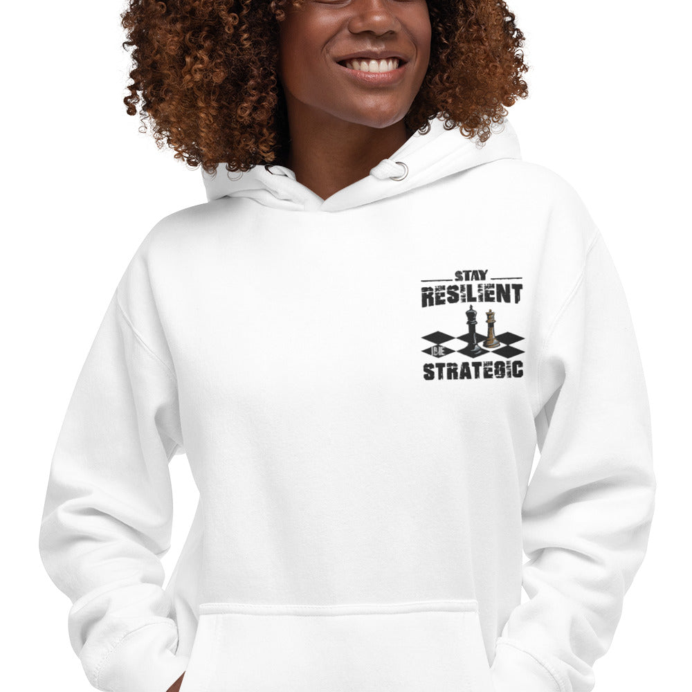 Embroidery Resilient Black Board Unisex Hoodie - Pace-Of-One