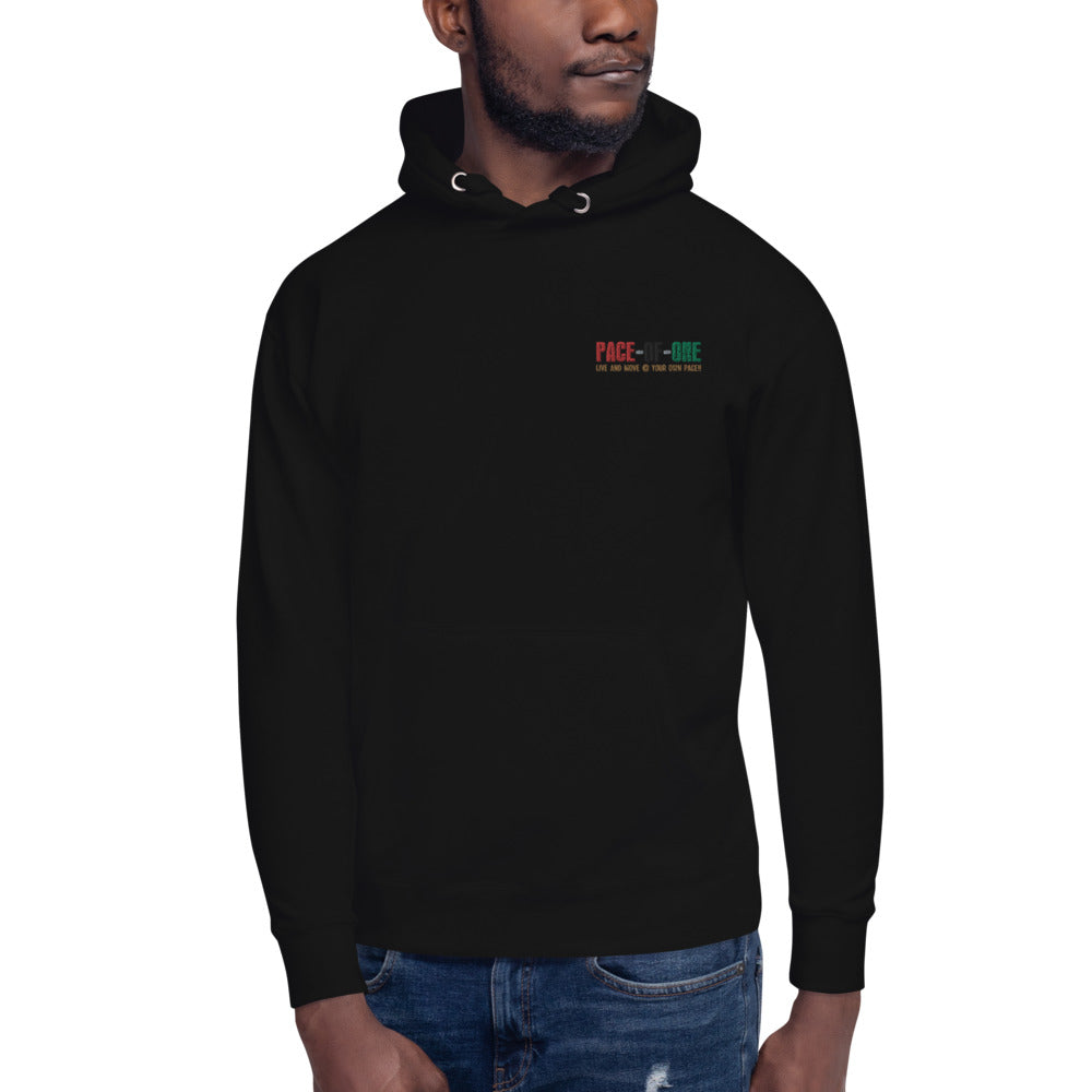 Embroidery Pace-Of-One Unisex Hoodie - Pace-Of-One