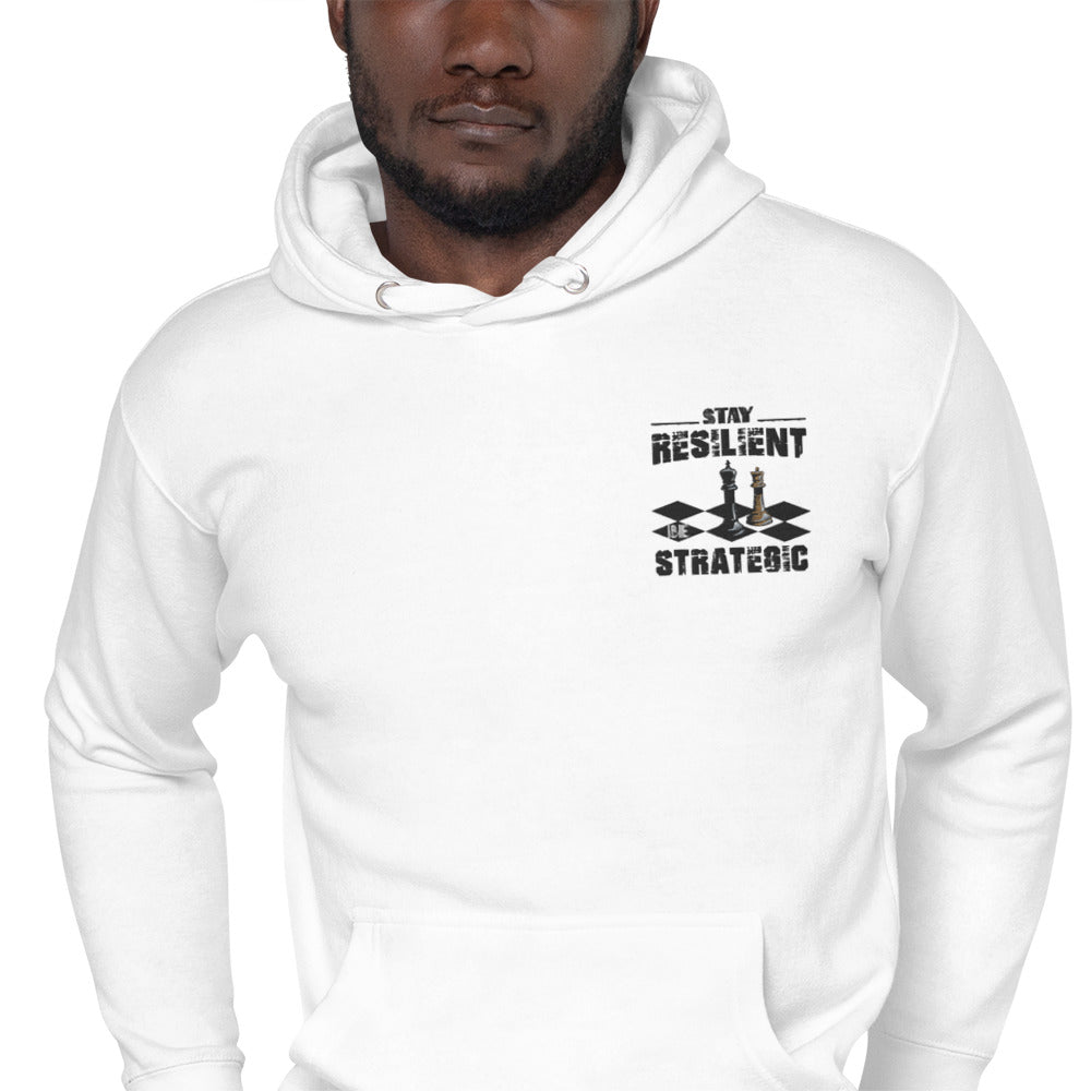 Embroidery Resilient Black Board Unisex Hoodie - Pace-Of-One