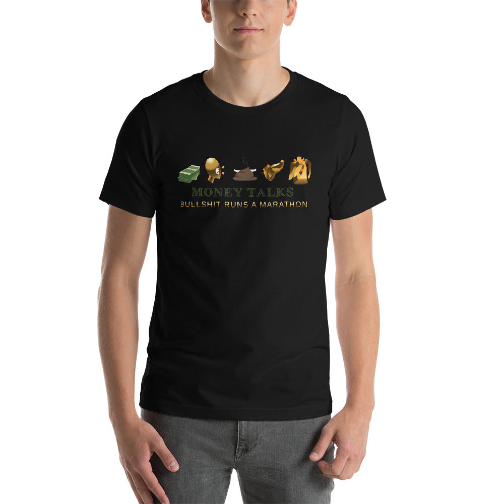 Money talks Short-Sleeve Unisex T-Shirt - Pace-Of-One