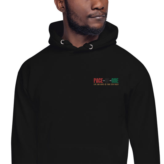 Embroidery Pace-Of-One Unisex Hoodie - Pace-Of-One