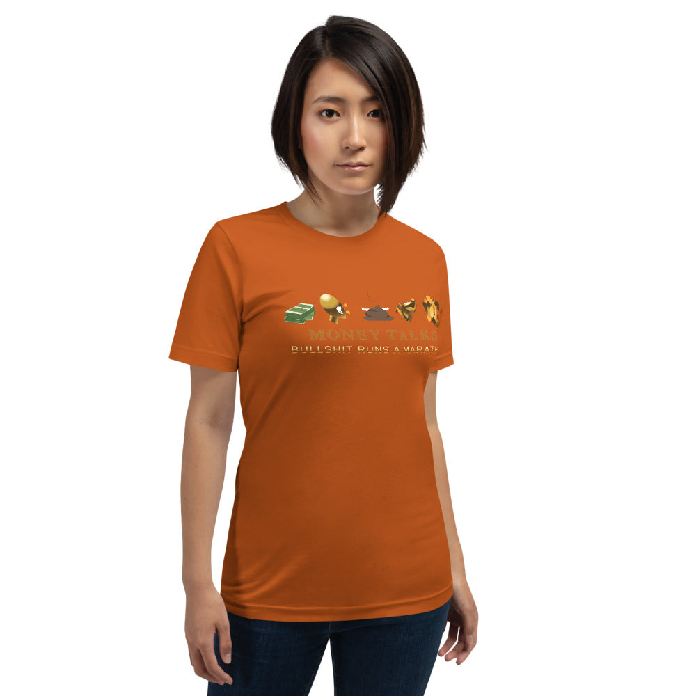 Money talks Short-Sleeve Unisex T-Shirt - Pace-Of-One