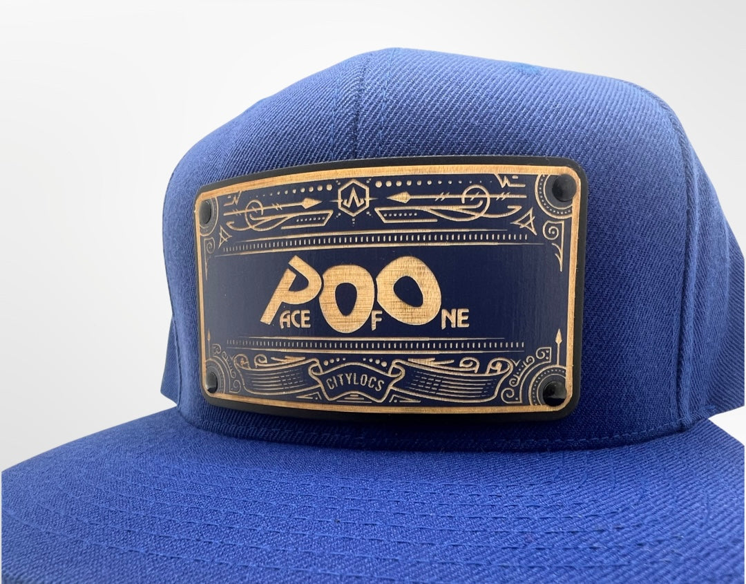 Blue Pace Of One Snapback Wooden Face - Pace-Of-One