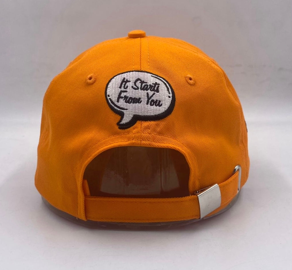 Pumpkin Orange Pace Of One (Dad Hat)