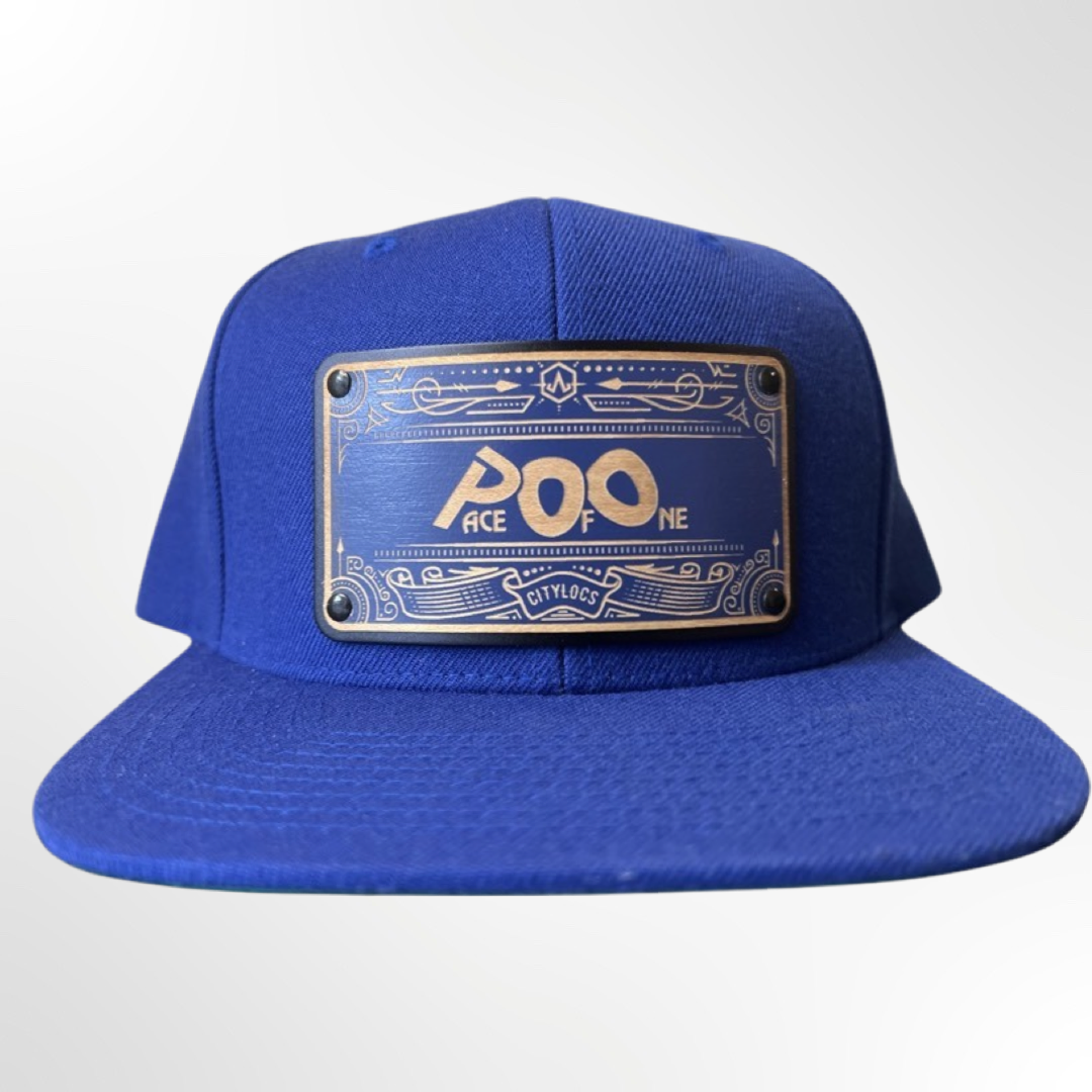 Blue Pace Of One Snapback Wooden Face - Pace-Of-One