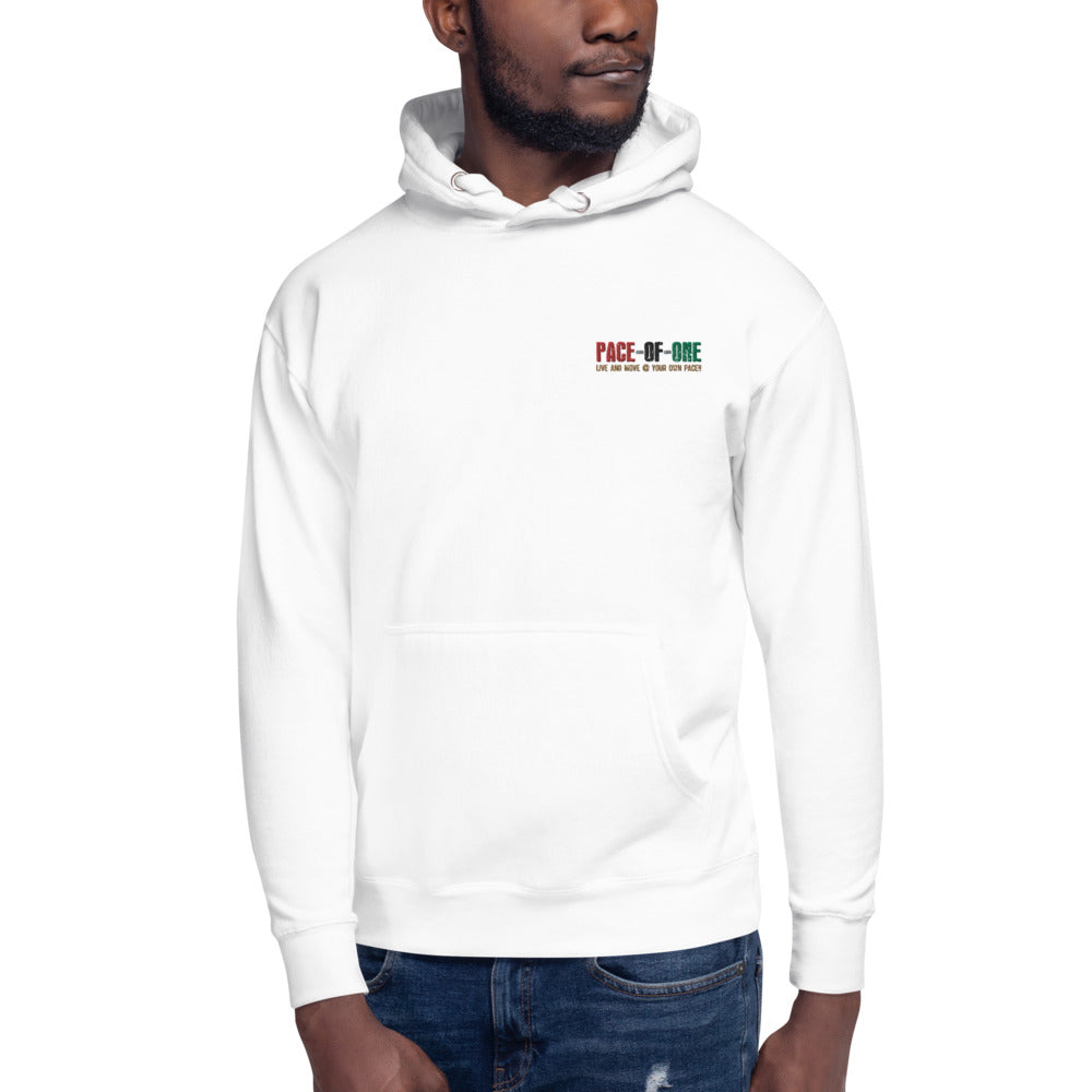 Embroidery Pace-Of-One Unisex Hoodie - Pace-Of-One