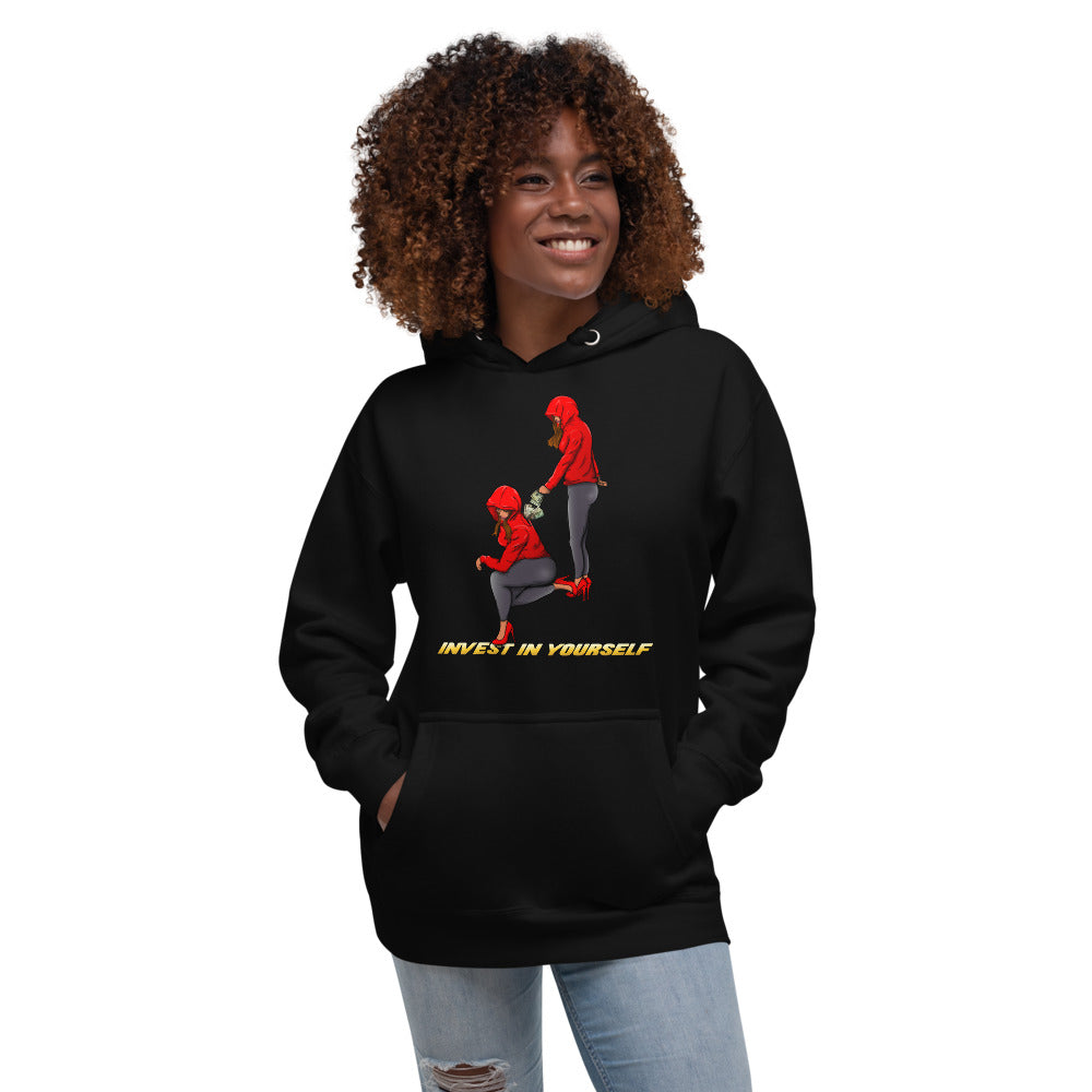 Invest in yourself(Female version) Unisex Hoodie - Pace-Of-One